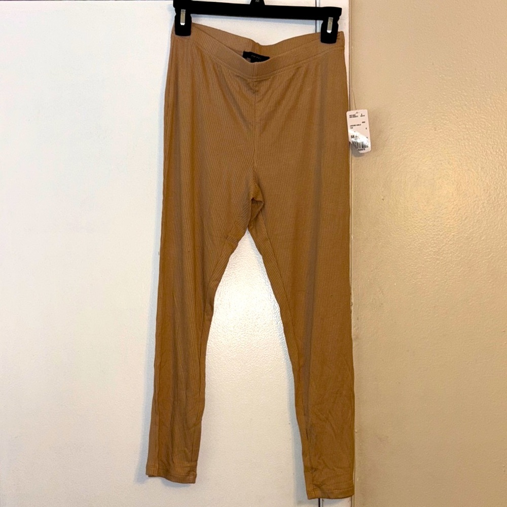 Tan High-Waisted Leggings
